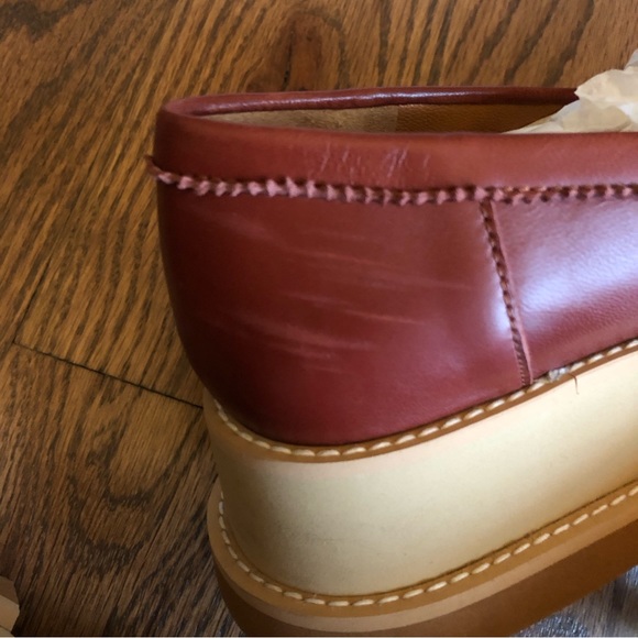 Robert Clergerie Banel Flatform Platform Leather Loafers - Picture 4 of 12